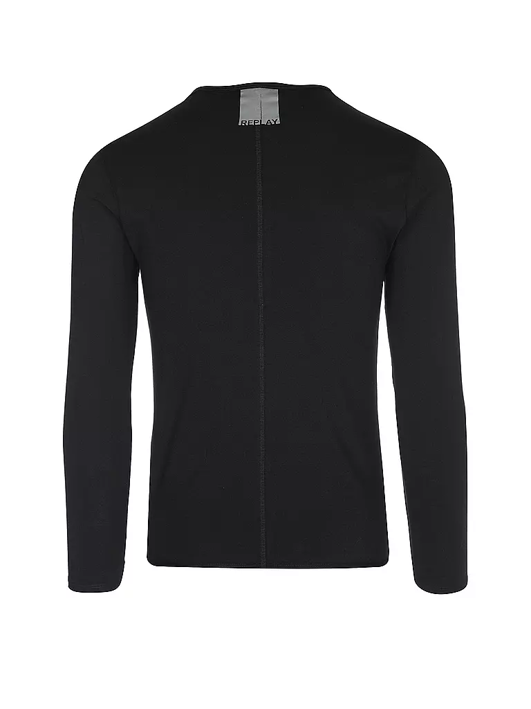 REPLAY Langarmshirt schwarz