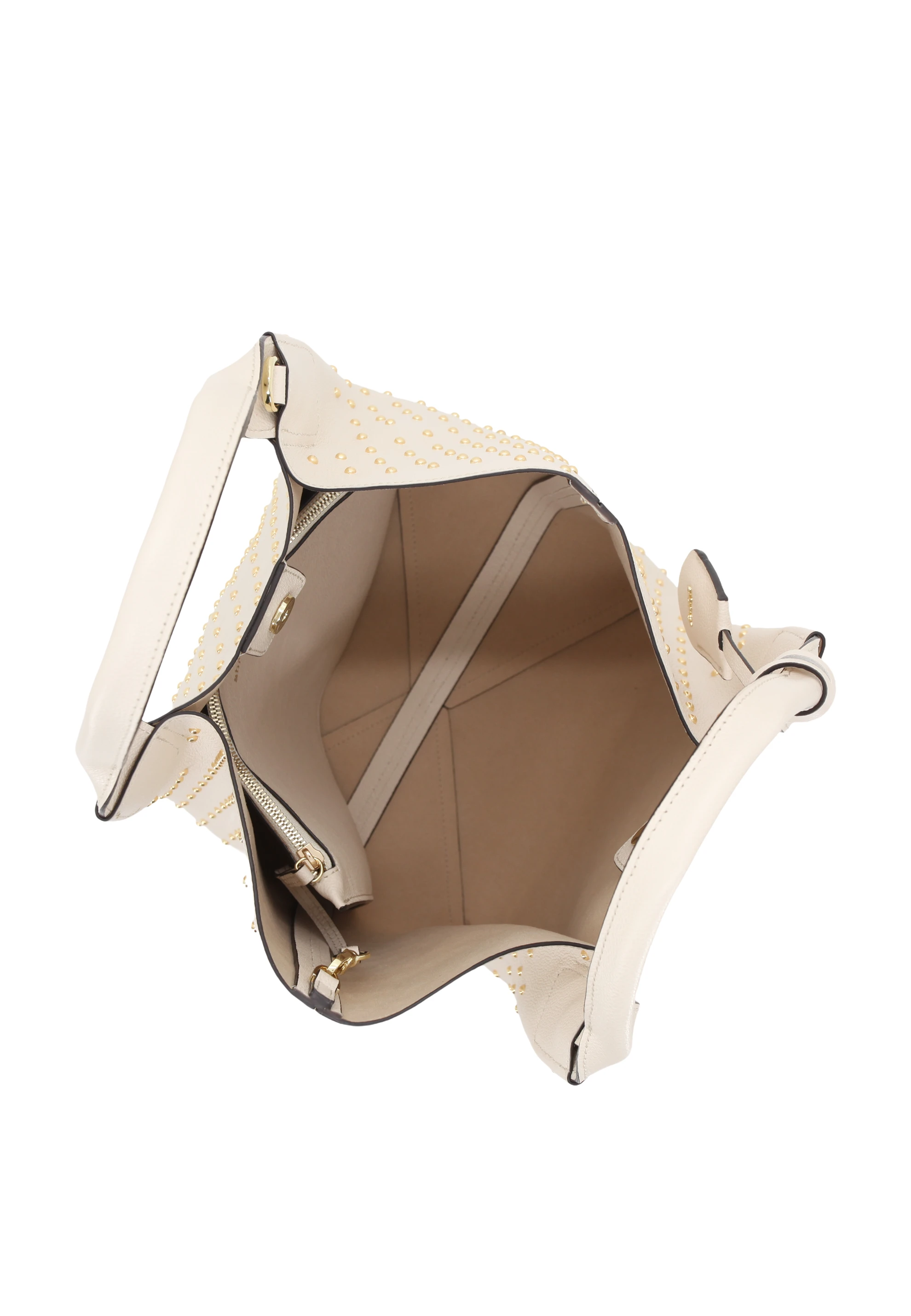 Shopper ESSENTIAL studs medium Leather Agave Standard