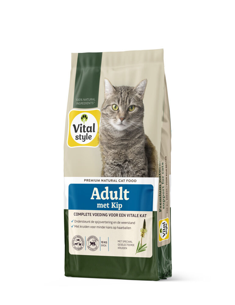 VITALstyle Adult - Kattenvoer - 10 Kilogram - kip