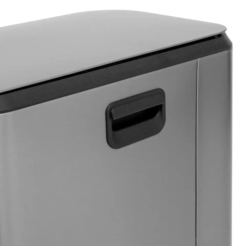 5Five Pedaalemmer Norvik - zilver - rvs - 50L - 45 x 35 x 61 cm