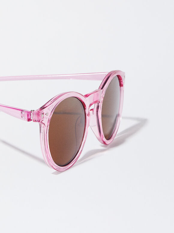 Gafas De Sol Redondas - Rosa