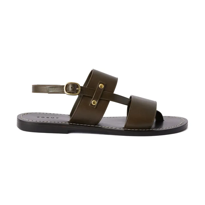 Soeur Sandales Amazonia Cuir | Vert kaki