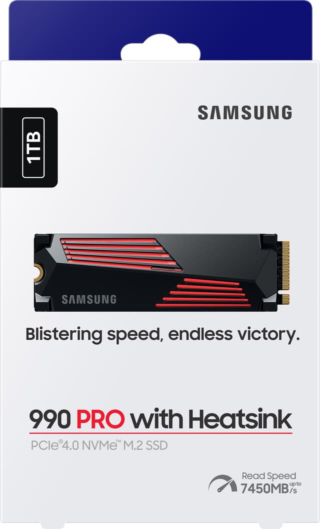 Samsung 990 Pro Heatsink 1TB intern SSD til PS5