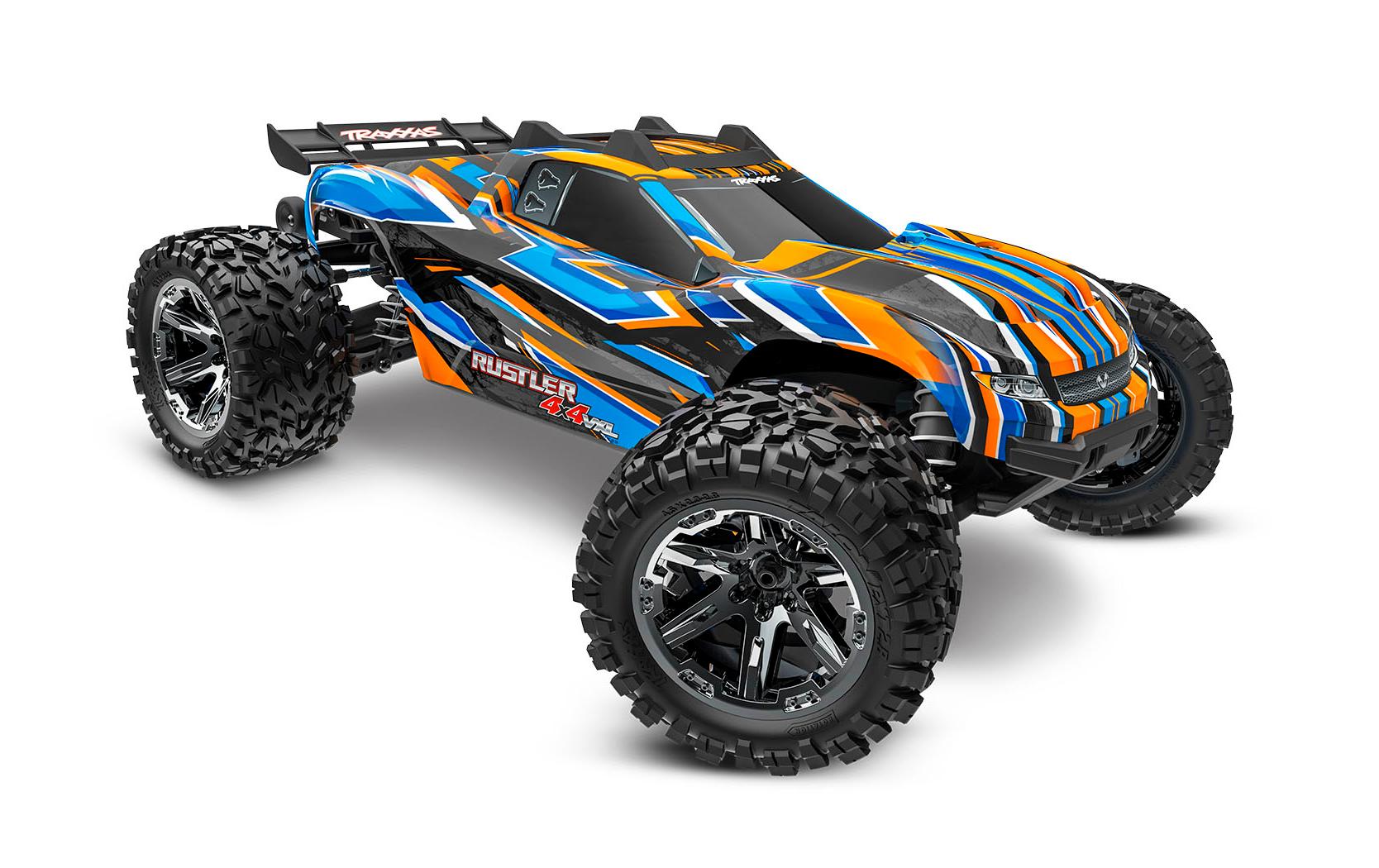 Stadium Truck Rustler 4x4 VXL Orange, ARTR, 1:10<br>4WD Stadium Truck mit Velineon VXL-3S Brushless Antrieb
