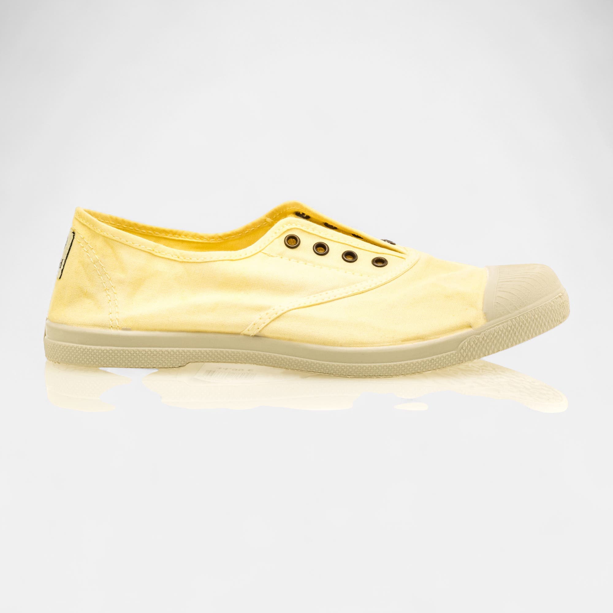Baskets en toile Femme jaune