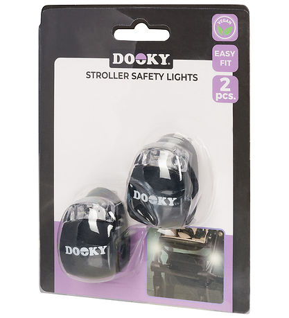 Dooky Lichter für Kinder und Buggy - 2 Sk. - Schwarz