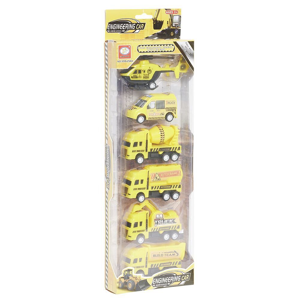 Kit 5 véhicules et engins de chantier