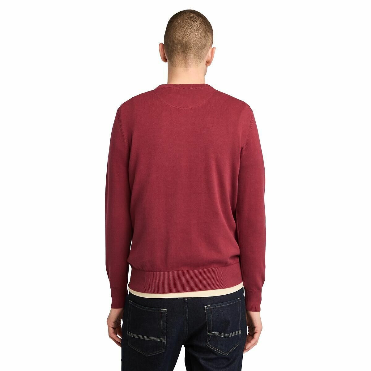 TIMBERLAND<br>Suéter de algodão com gola redonda, tamanho regular