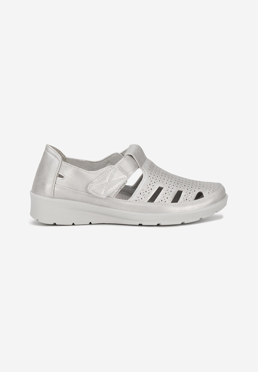 Espadrilles femme argent Gerania