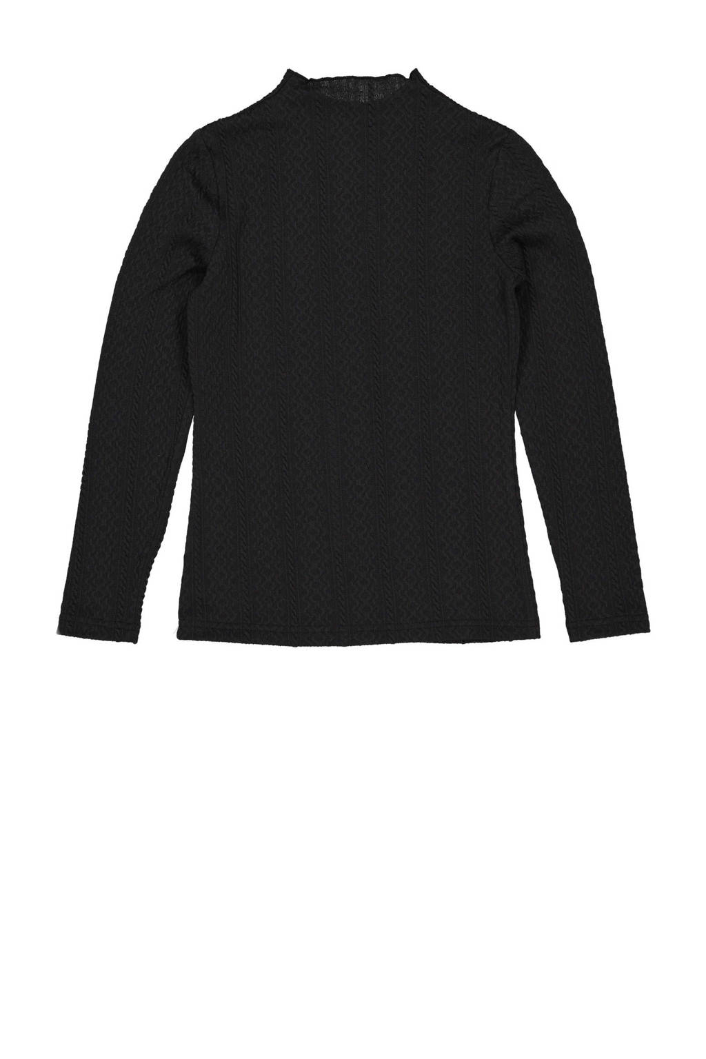 LEVV geweven longsleeve NIYA donkergrijs