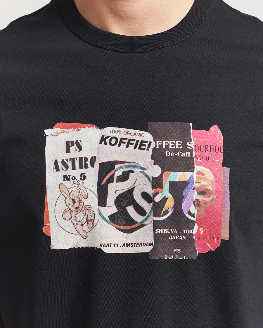 PS Paul Smith Cut & Paste Printed T-Shirt Black