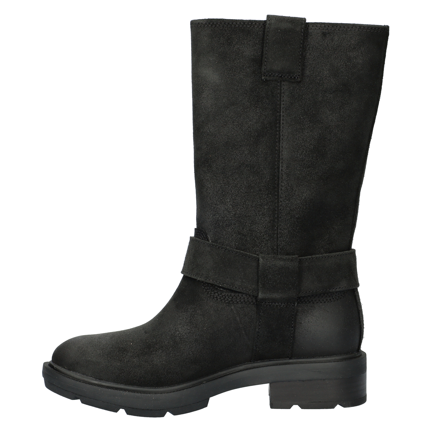 Tall Pull On dames bikerboot Timberland Zwart