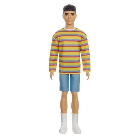 Barbie Ken Fashionistas Puppe mit gestreiftem Oversize-Shirt