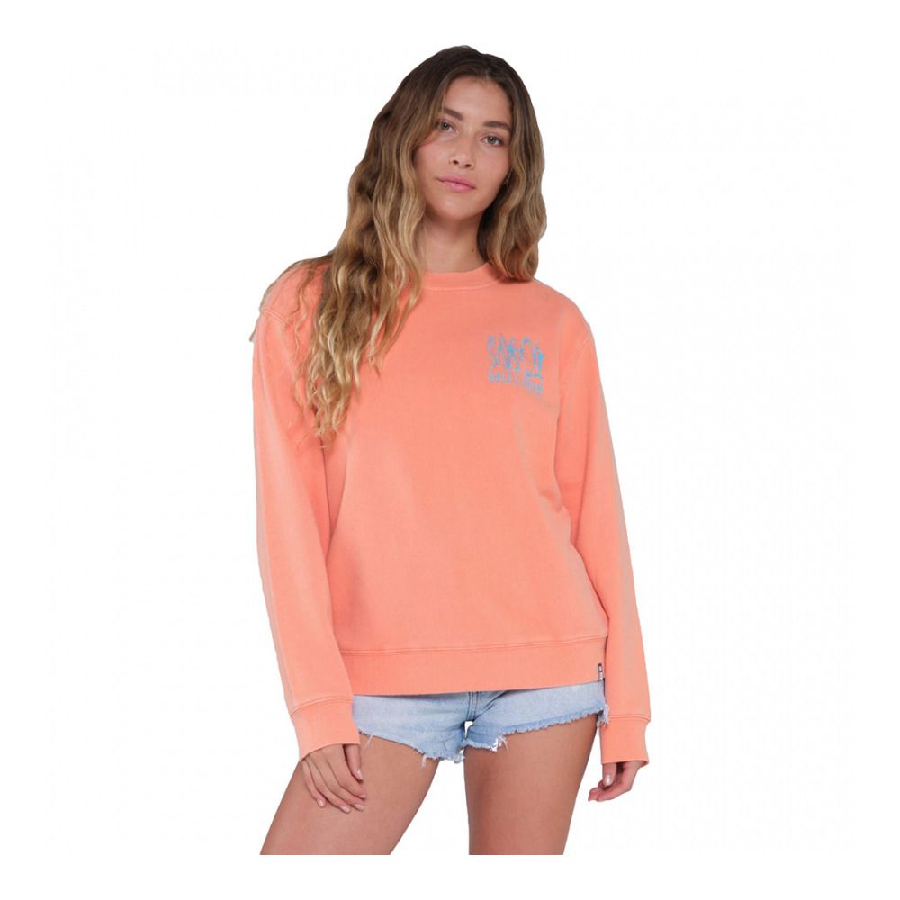 Salty Crew LINE UP PREMIUM CREW - Sweat Femme hot coral