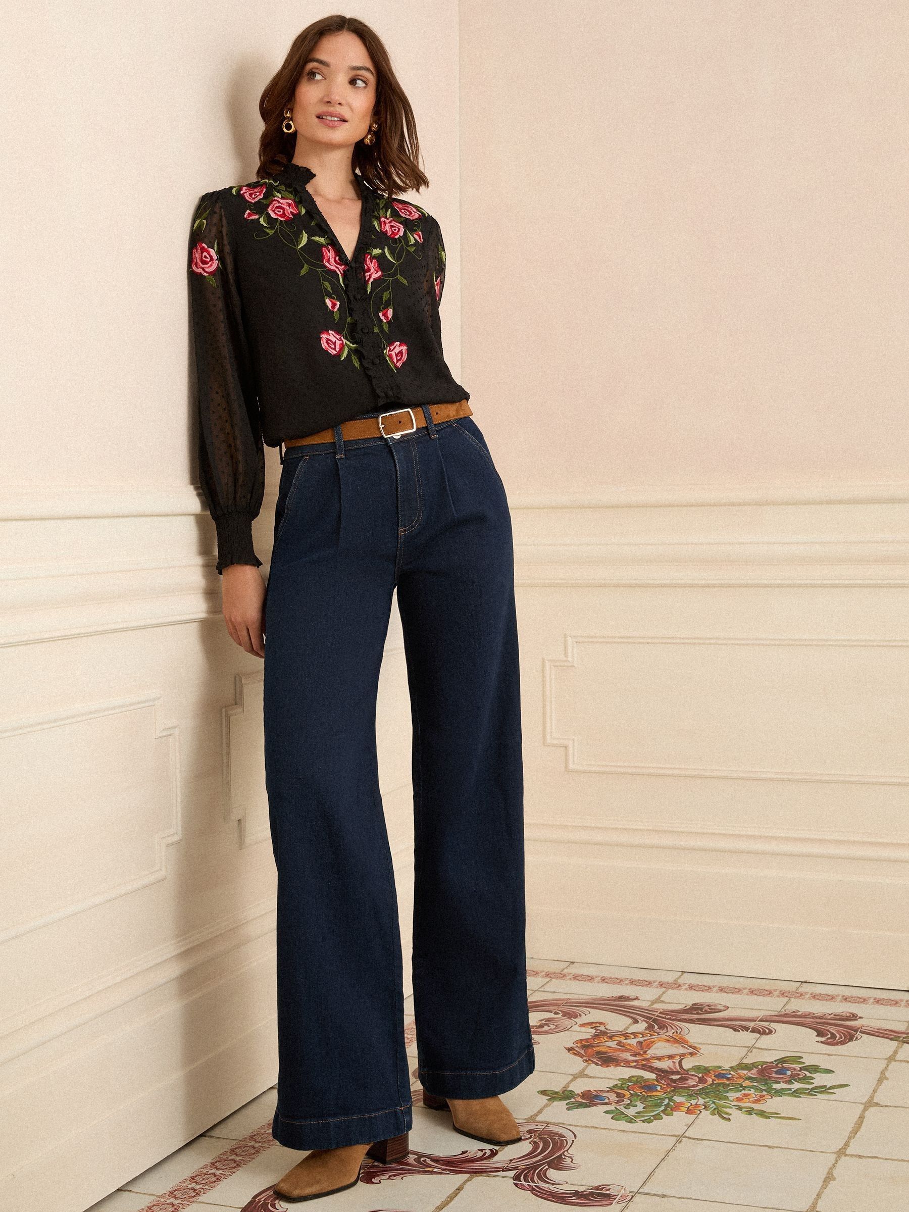 Love & Roses Getailleerde Jeans