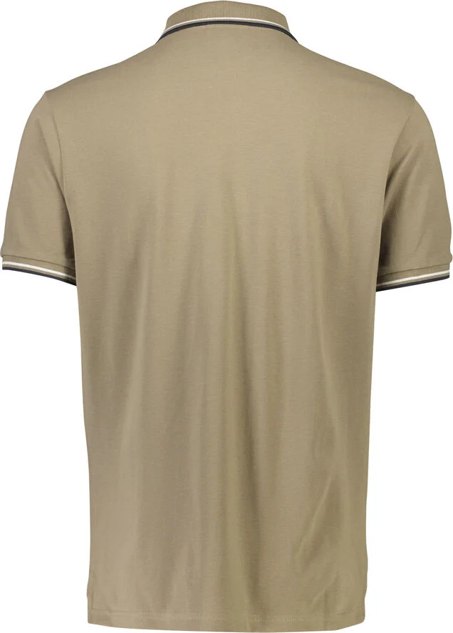 Lindbergh Polo shirt w. contrast piping Sand