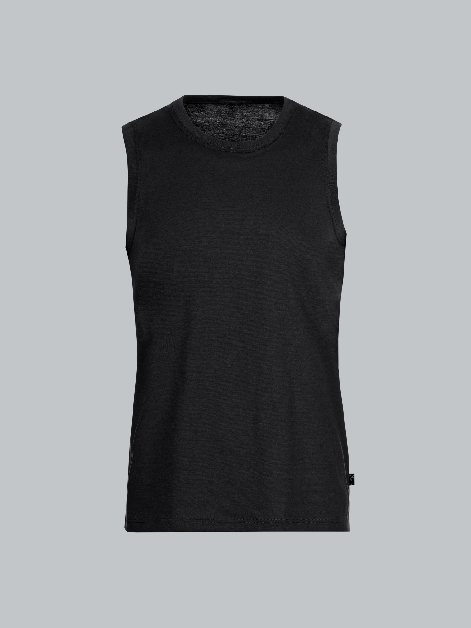 Trägershirt aus Single-Jersey Schwarz