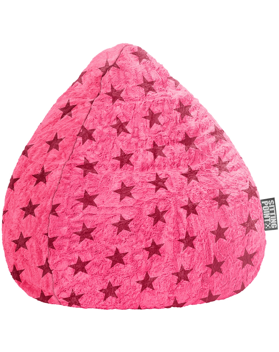 BeanBag FLUFFY STARS XL, 70 x 110 (Farbe: pink)