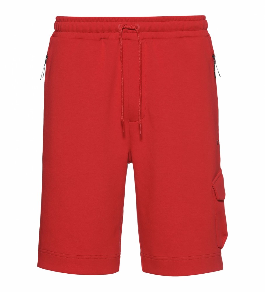 BOSS Short corte regular Hariq vermelho