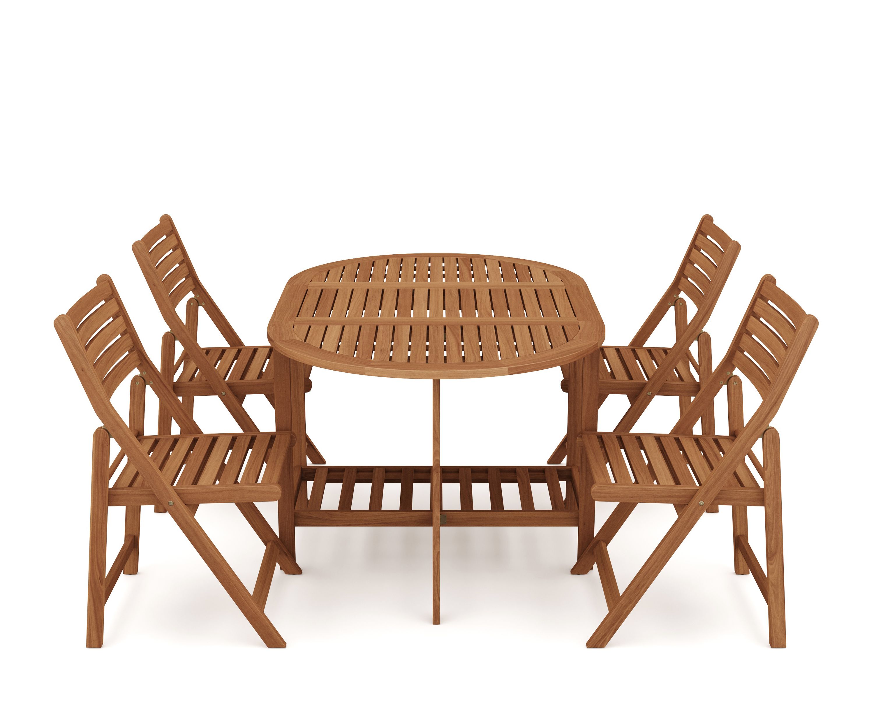 Gartenmöbel Set Holz TARRAGONA 5-teilig