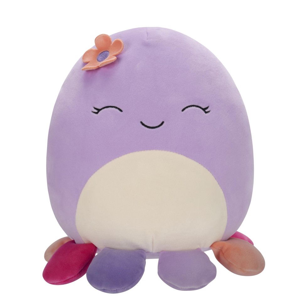 Squishmallows - 25 cm Plys -Beula Blæksprutte