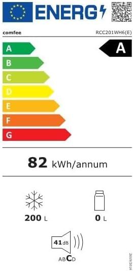 Comfee RCC100WH2(E) Gefriertruhe/169 kWh/Jahr/85cm hoch/99L/38dB/Geringe Lautstärke/Hoch effizientesD-förmigesRohr/Geeignet für verschiedene Einsatzszenarien/Einstellbarer Temperaturregler/Weiß