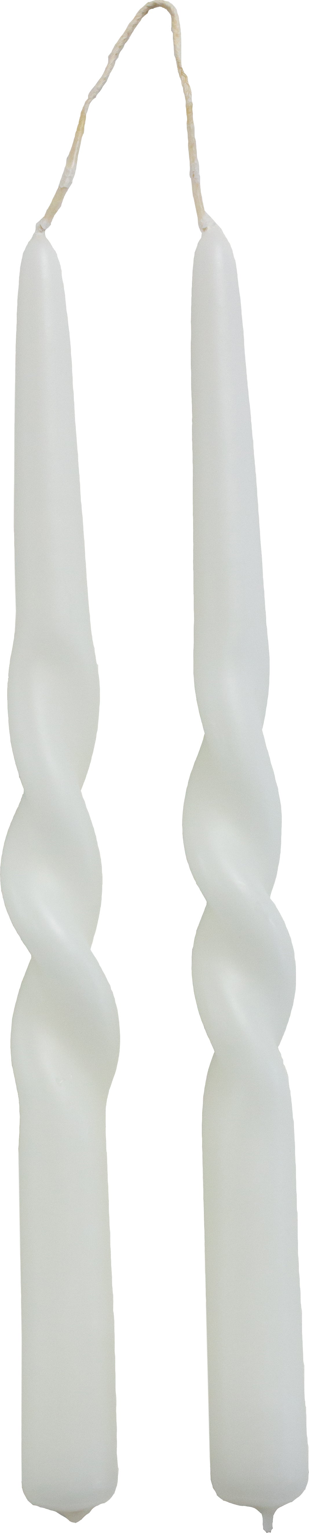 Rustik Lys dinerkaars Twist wit 8,5 uur 2 stuks