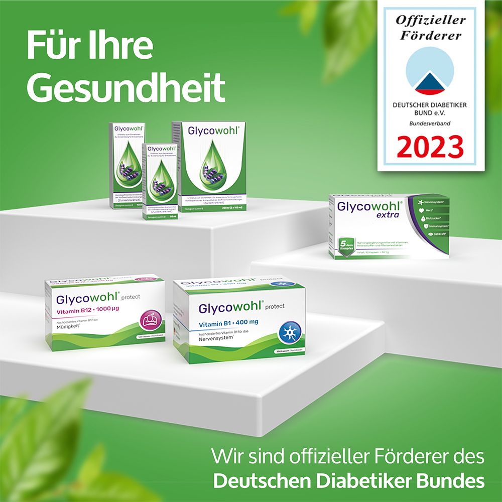 GLYCOWOHL® pflanzliche Tropfen bei Diabetes und Blutzucker