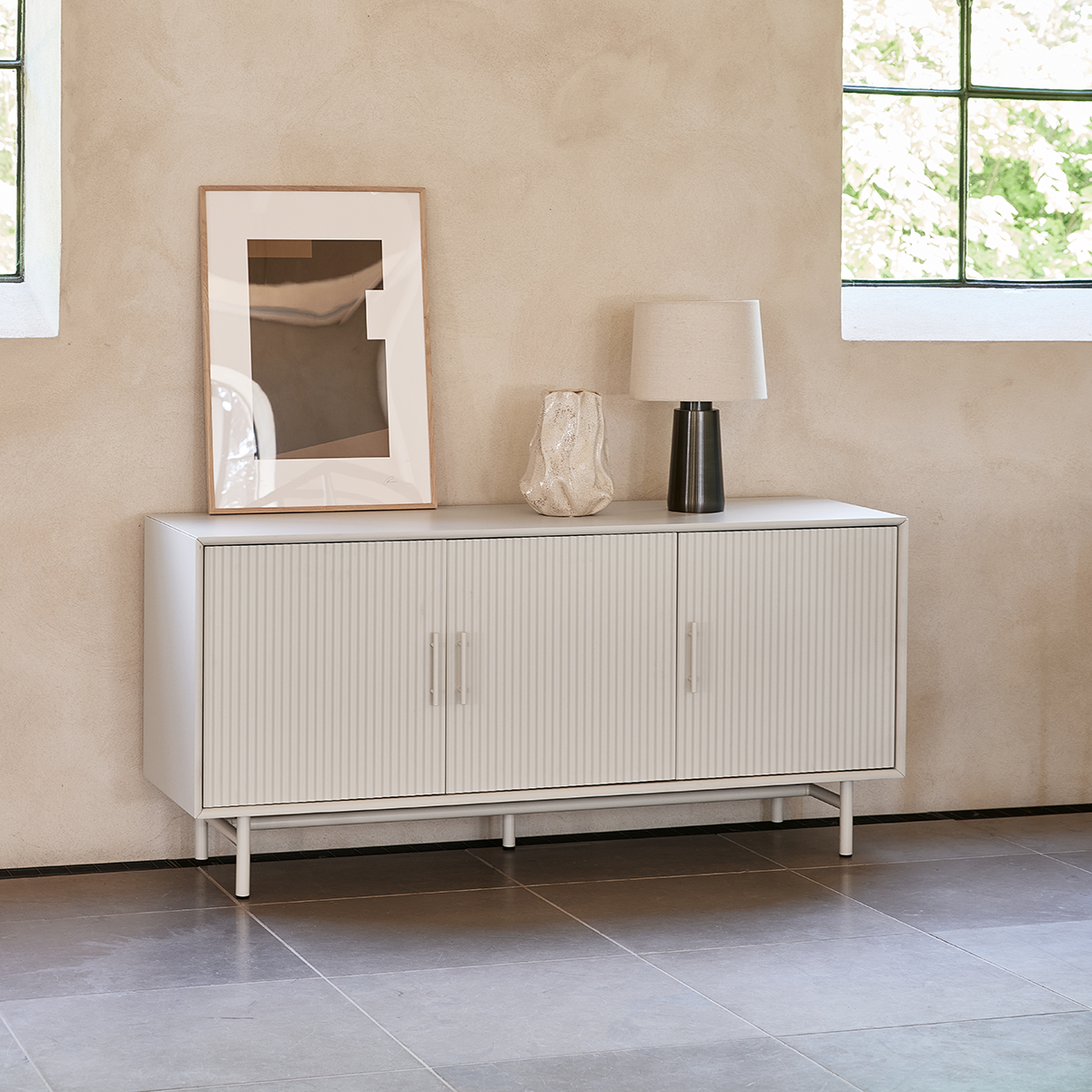Dressoir Arlo hout Grijs
