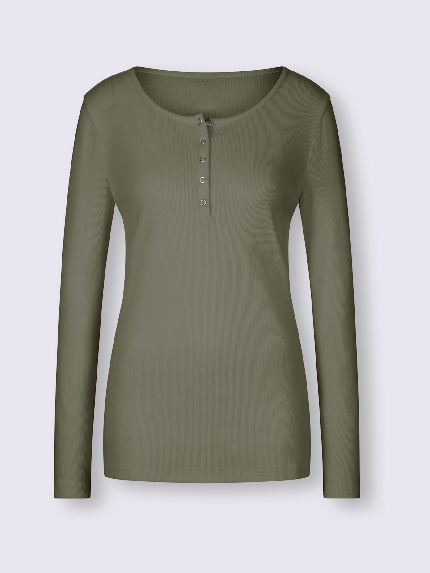 T-shirt encolure avec patte de boutonnage