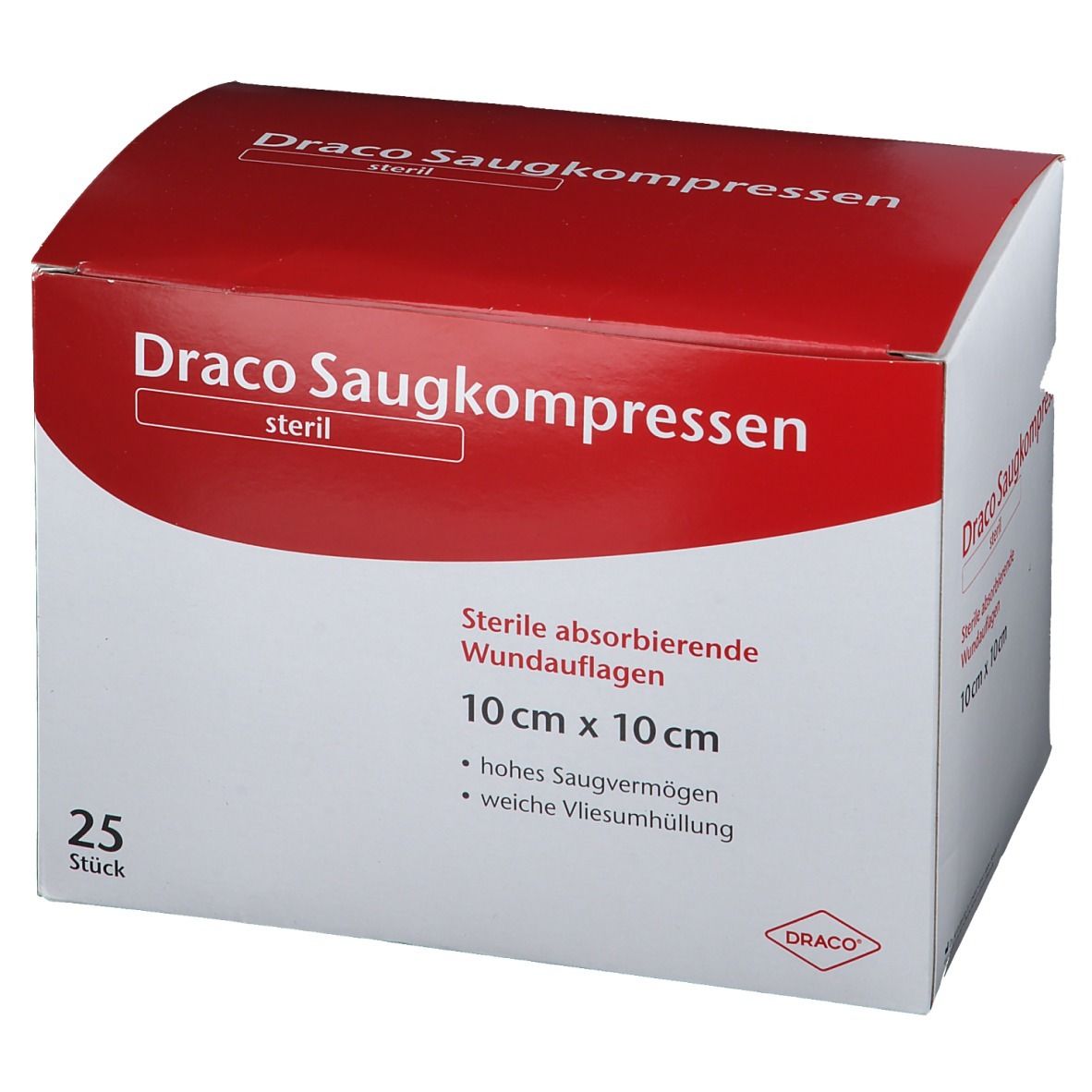 Draco Saugkompressen steril 10 x 10 cm