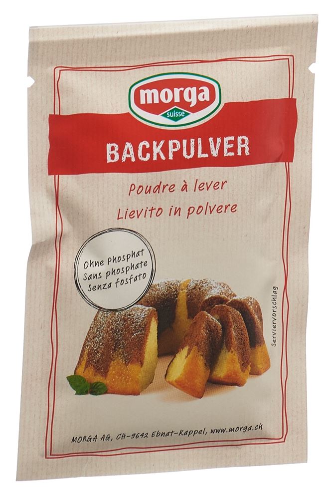 MORGA Backpulver<br>22 g, Beutel, Pulver, ohne Phosphat