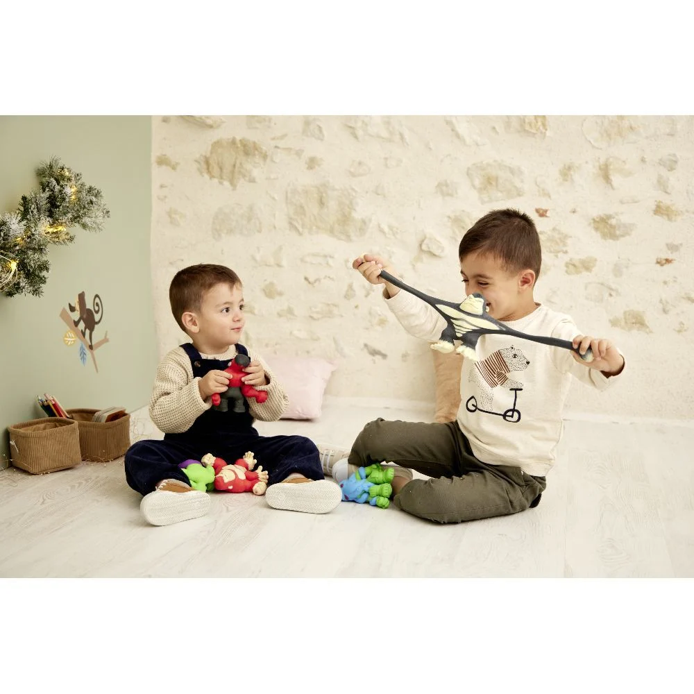 Figurine super héros stretch extensible