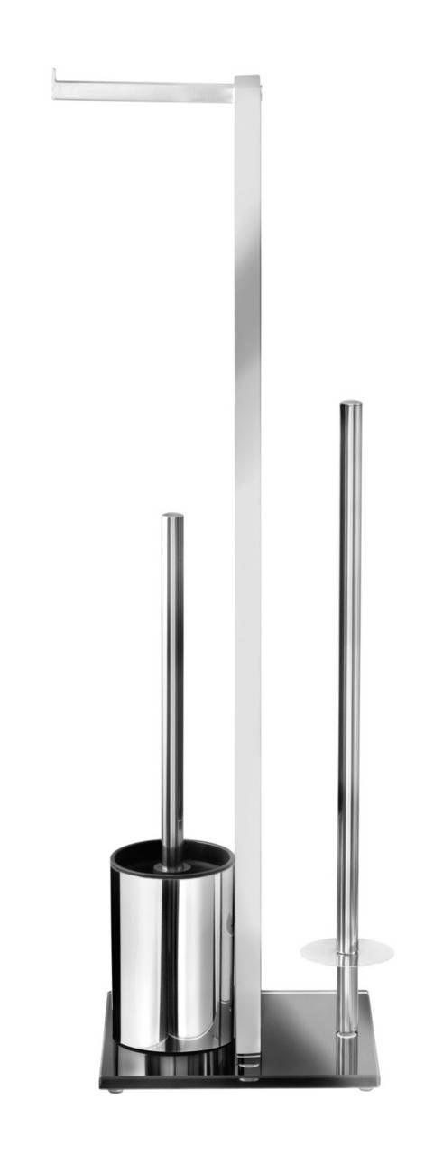 Wenko Edelstahl Stand WC-Garnitur RIVALTA