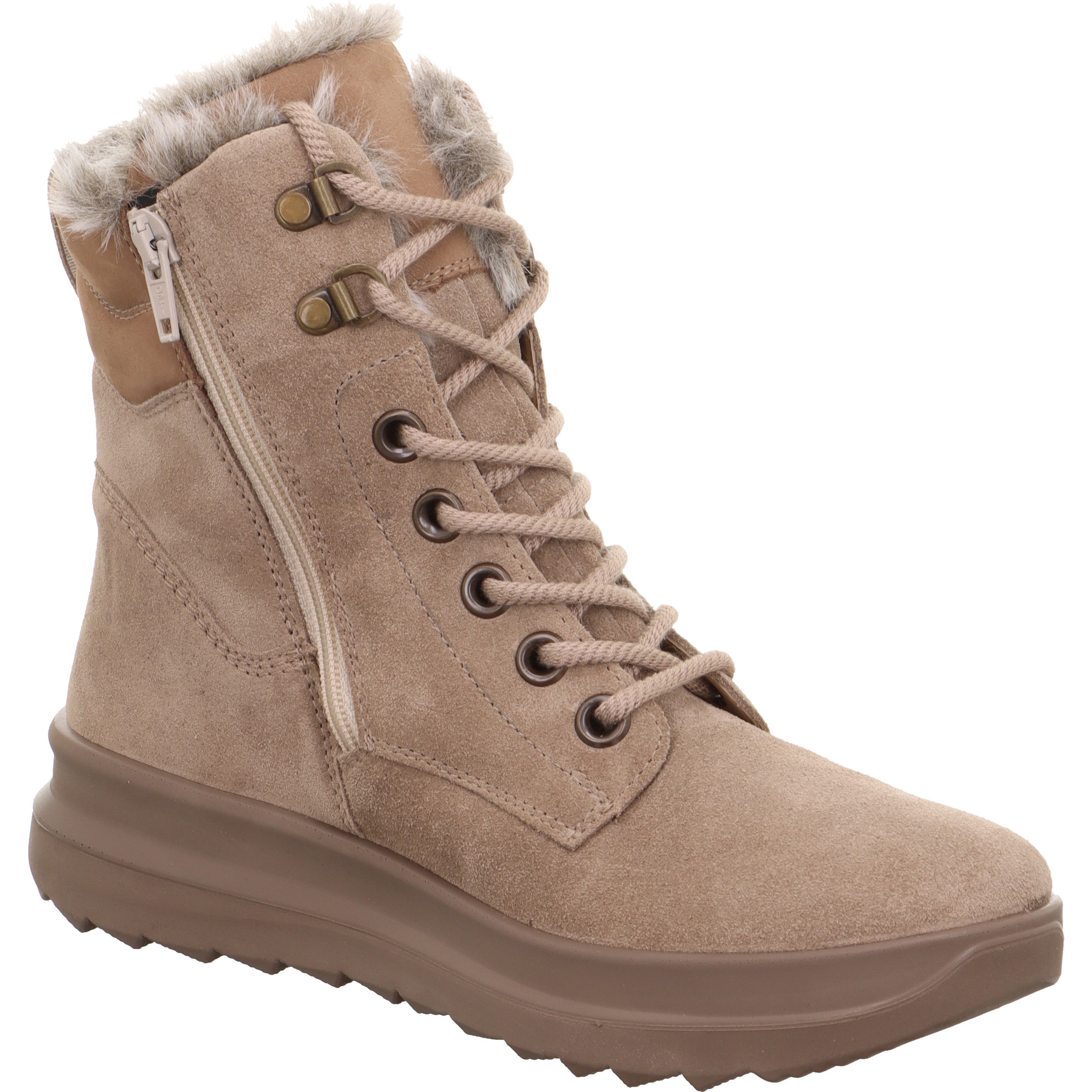 legero DREAMER Damen  Schnürboots mit Reißverschluss - Farbe: Giotto - Größe: 7