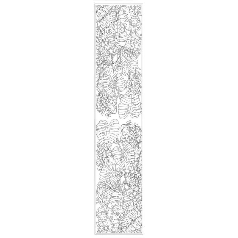 Echarpe 100% soie - 180x43cm Katleya - Blanc