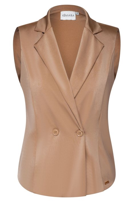 Kimara camel dames gilet
