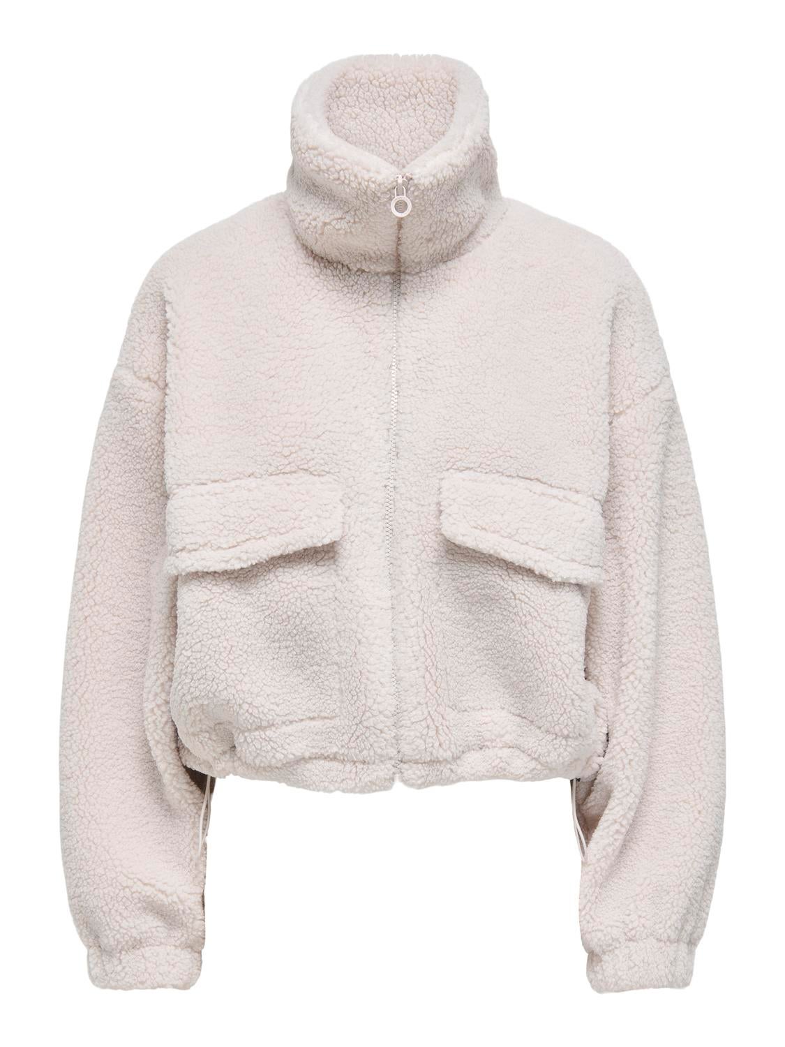ONLSOL Teddyfell Jacke Pumice Stone
