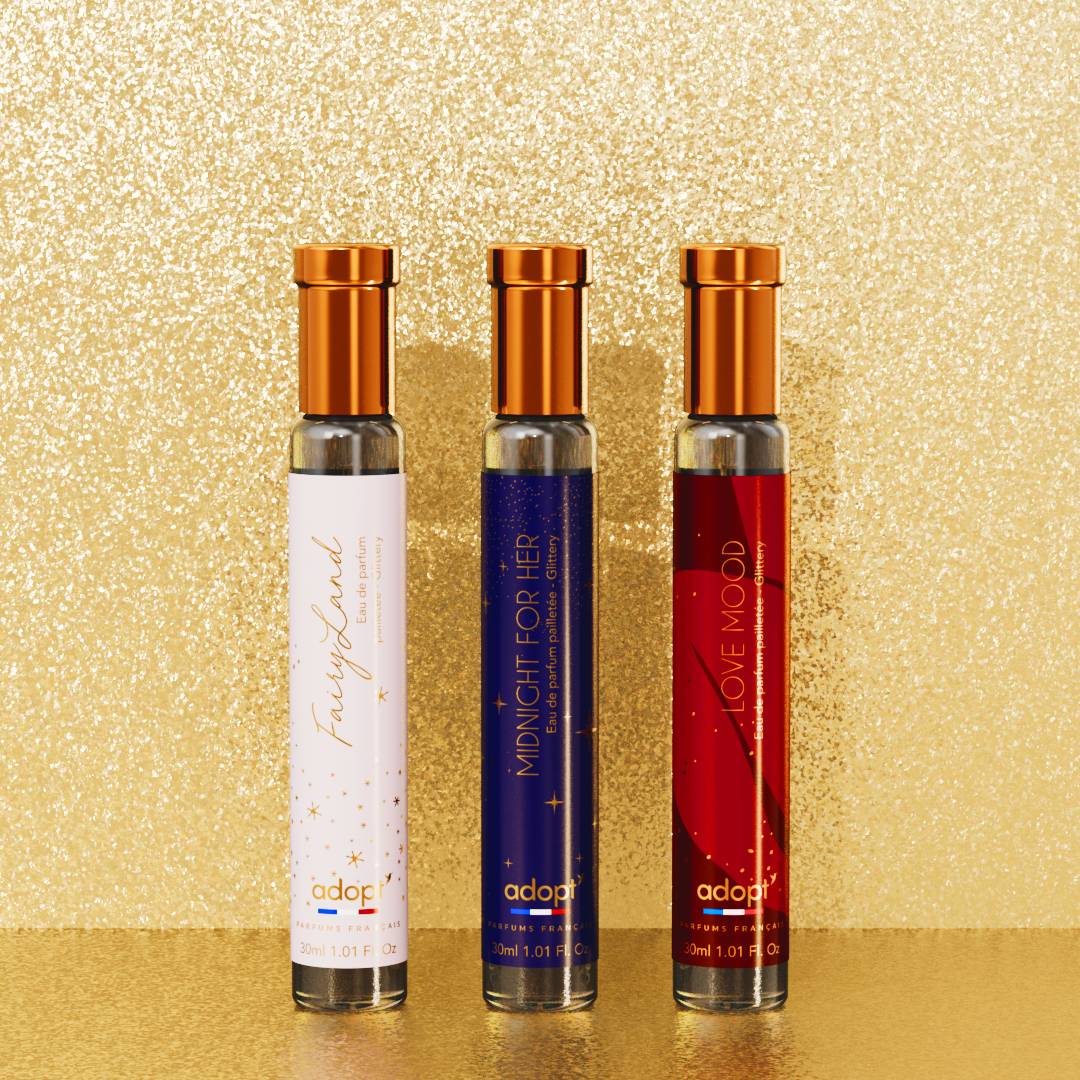 Lady dream - Coffret 3 eaux de parfum Fairy land pailletée 30ml + Love mood 30ml + Midnight for her 30ml