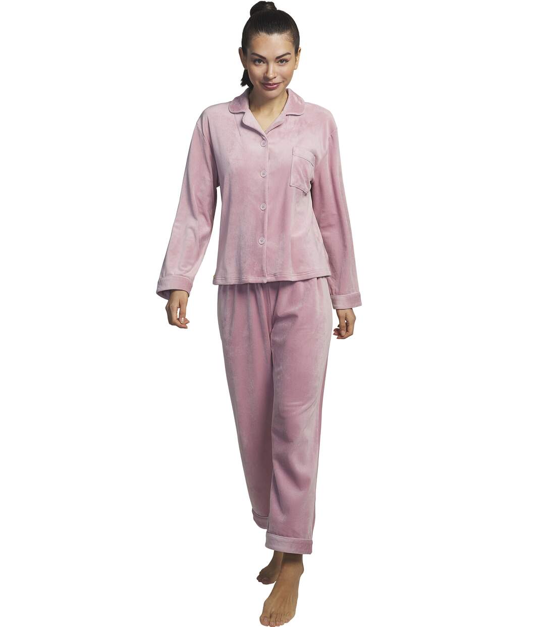 Tenue détente et intérieur pyjama pantalon chemise Polar Soft Selmark