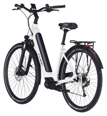 Vélo de Ville Électrique Cube Supreme Sport Hybrid One 500 Easy Entry Shimano Alivio/Altus 9V 500 Wh 700 mm Blanc