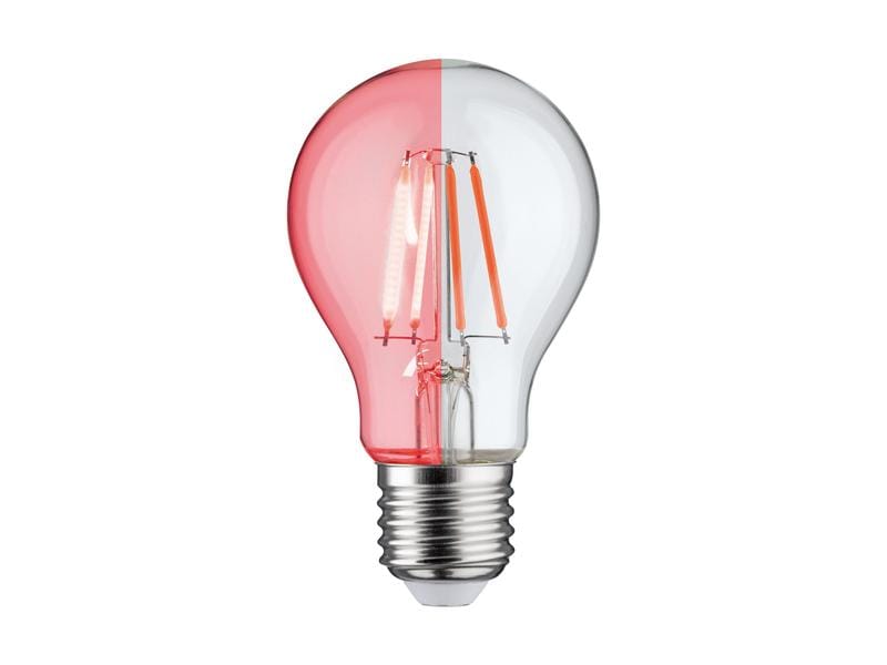 Paulmann Lampe E27 1.3W, Rot Nicht dimmbare Deko-Lampe mit E27 Sockel