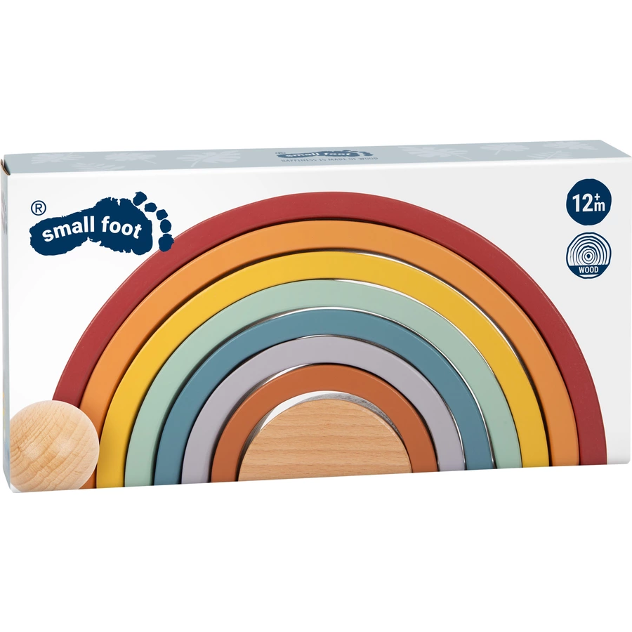 small foot® Holzbausteine Regenbogen „Safari“