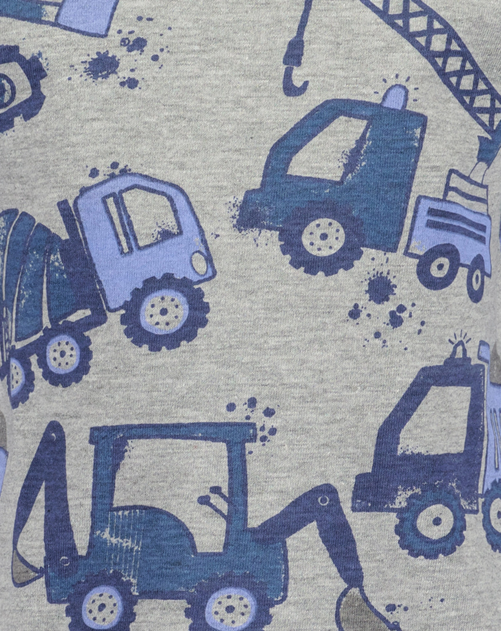 Langarmshirt CONSTRUCTION SITE in mittelgrau