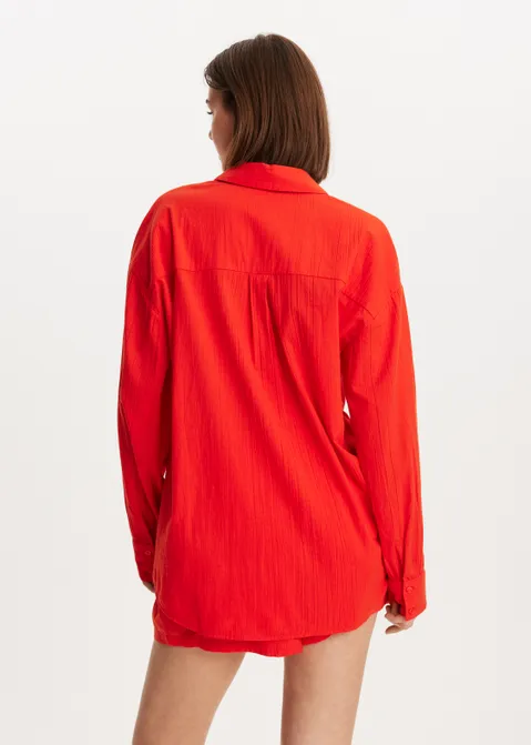 Katoenen blouse rood (ROO)