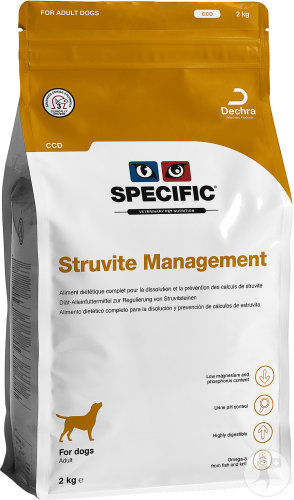 Specific CCD Struvite Management Chiens Adultes Calculs Urinaires De Struvite 2kg