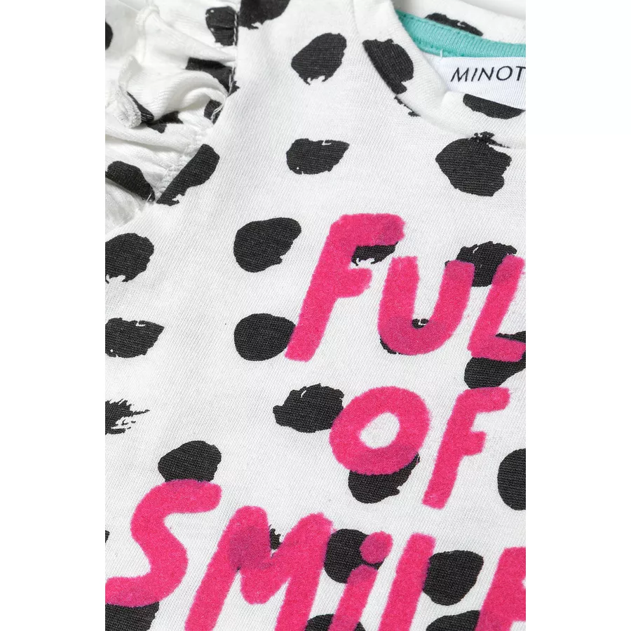 MINOTI T-Shirt und Leggings im Set CremeweißSchwarz
