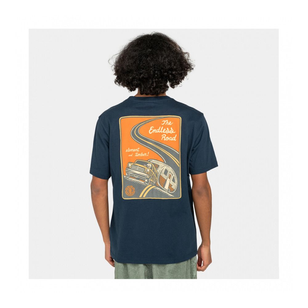 Element TIMBER NOVEL - Tee-shirt Homme eclipse navy