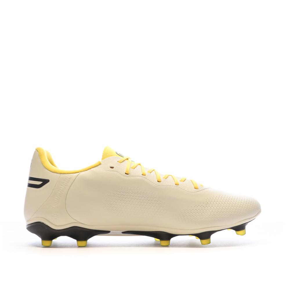 Puma Chaussures de Football Ecru Homme Puma King Pro