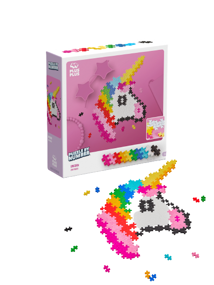 Plus-Plus Puzzle By Number Unicorn 250pcs